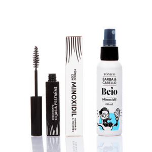 kit crecimiento barba, cabello, cejas y pestañas
